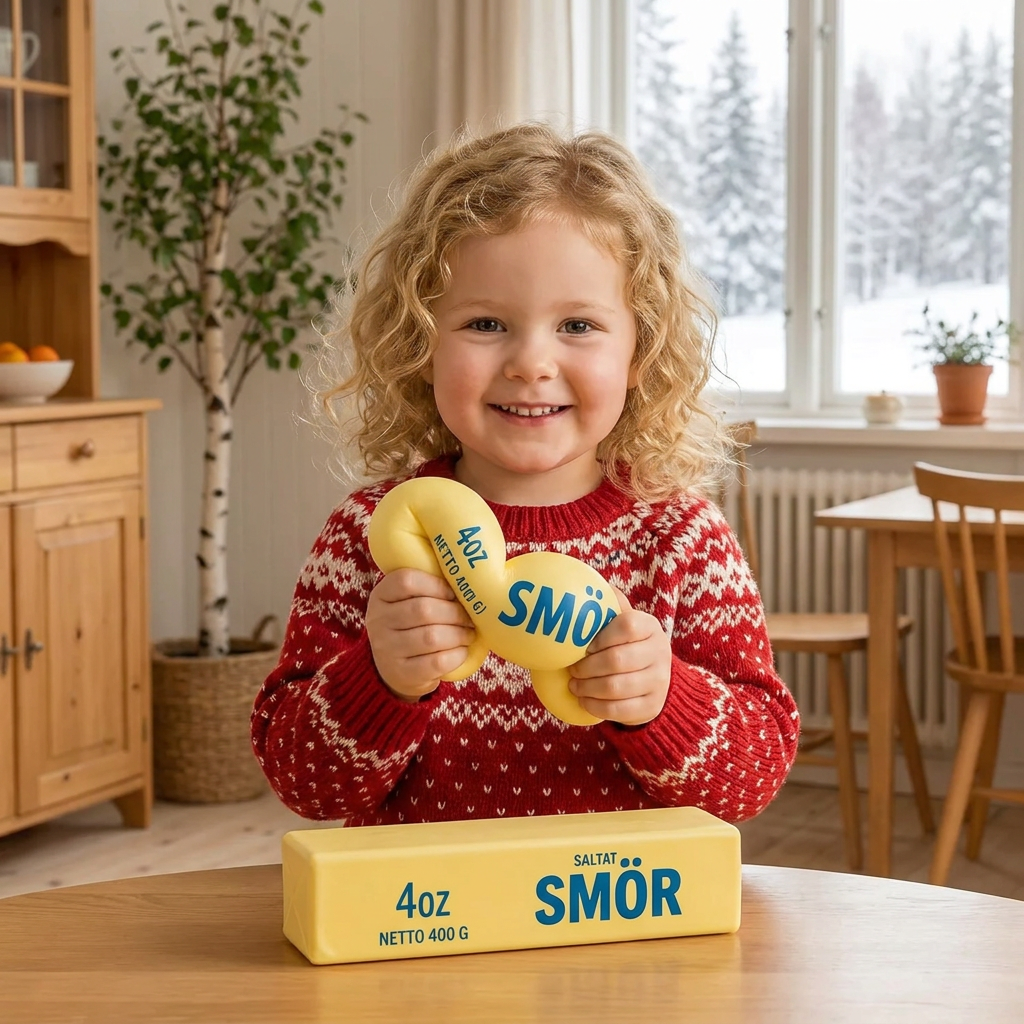 Jumbo Squishy smörstift – Långsamt Återfjädrande Stressboll och Sensorisk Fidgetleksak