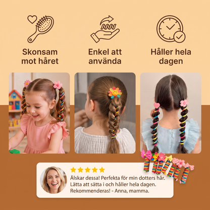 Sött Spiralhårband Set för Barn