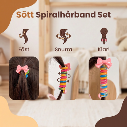 Sött Spiralhårband Set för Barn