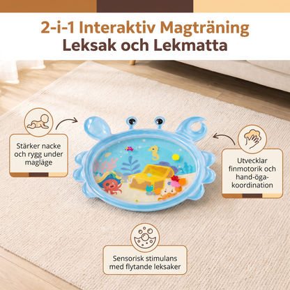 2-i-1 Interaktiv Magträning Leksak Och Lekmatta