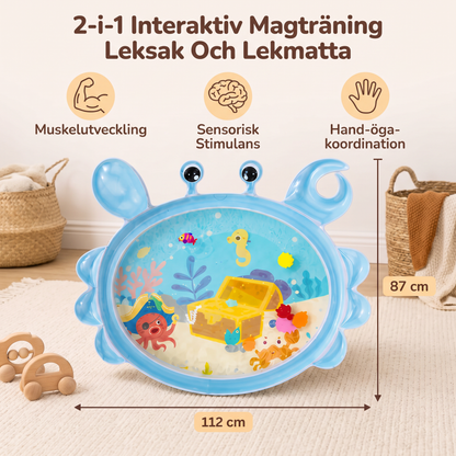 2-i-1 Interaktiv Magträning Leksak Och Lekmatta