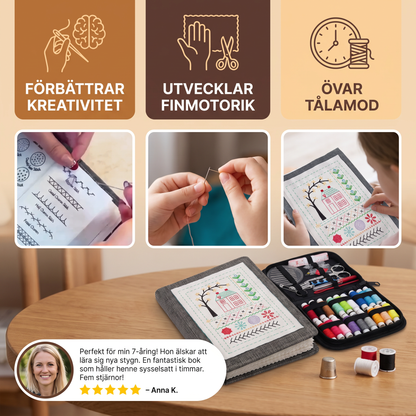 Broderibok Med Steg-för-Steg-Stygninstruktioner