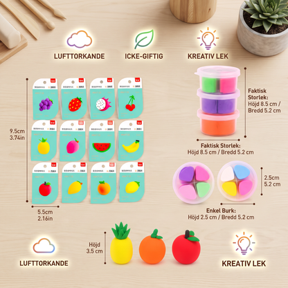 DIY-set med lufttorkande lera för barn