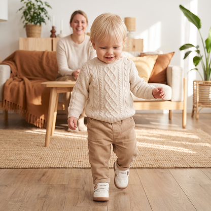 Andningsbara första gångs skor för bebisar och småbarn – mjuk sula och halkfri design