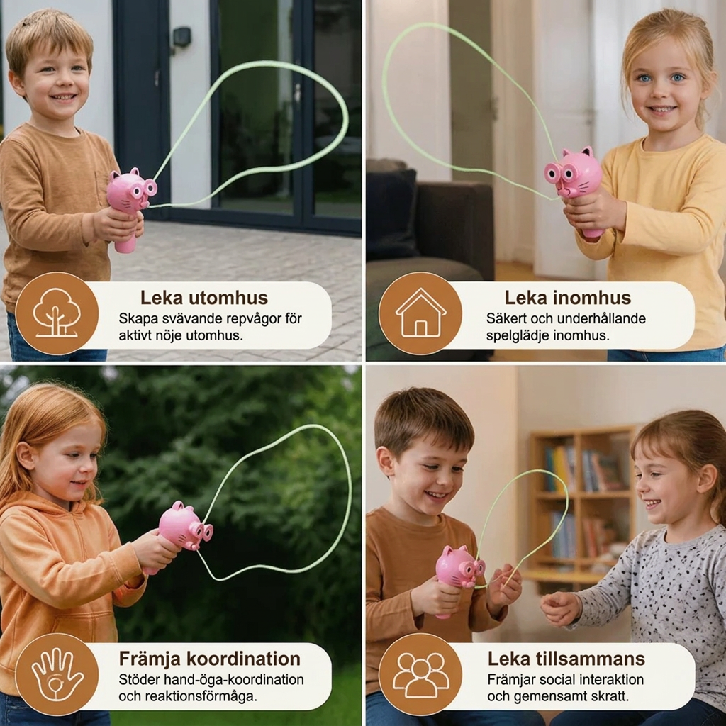 Interaktiv Flygande Rep-Leksak För Barn