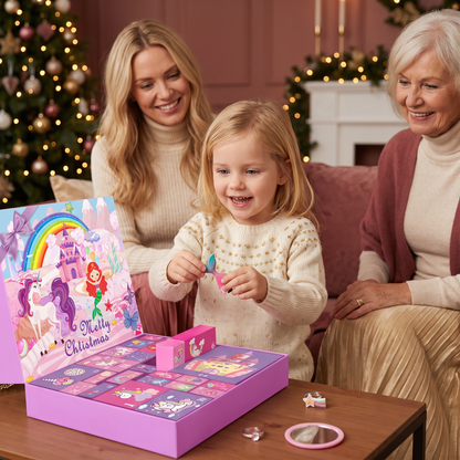 Överraskningsadventskalender Med Enhörning & Prinsessa För Flickor