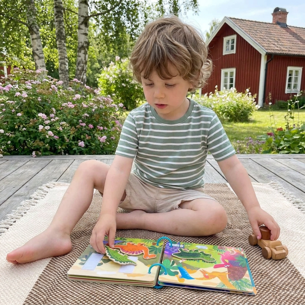 Montessori Upptäcktsbok För Barn Med Aktiviteter