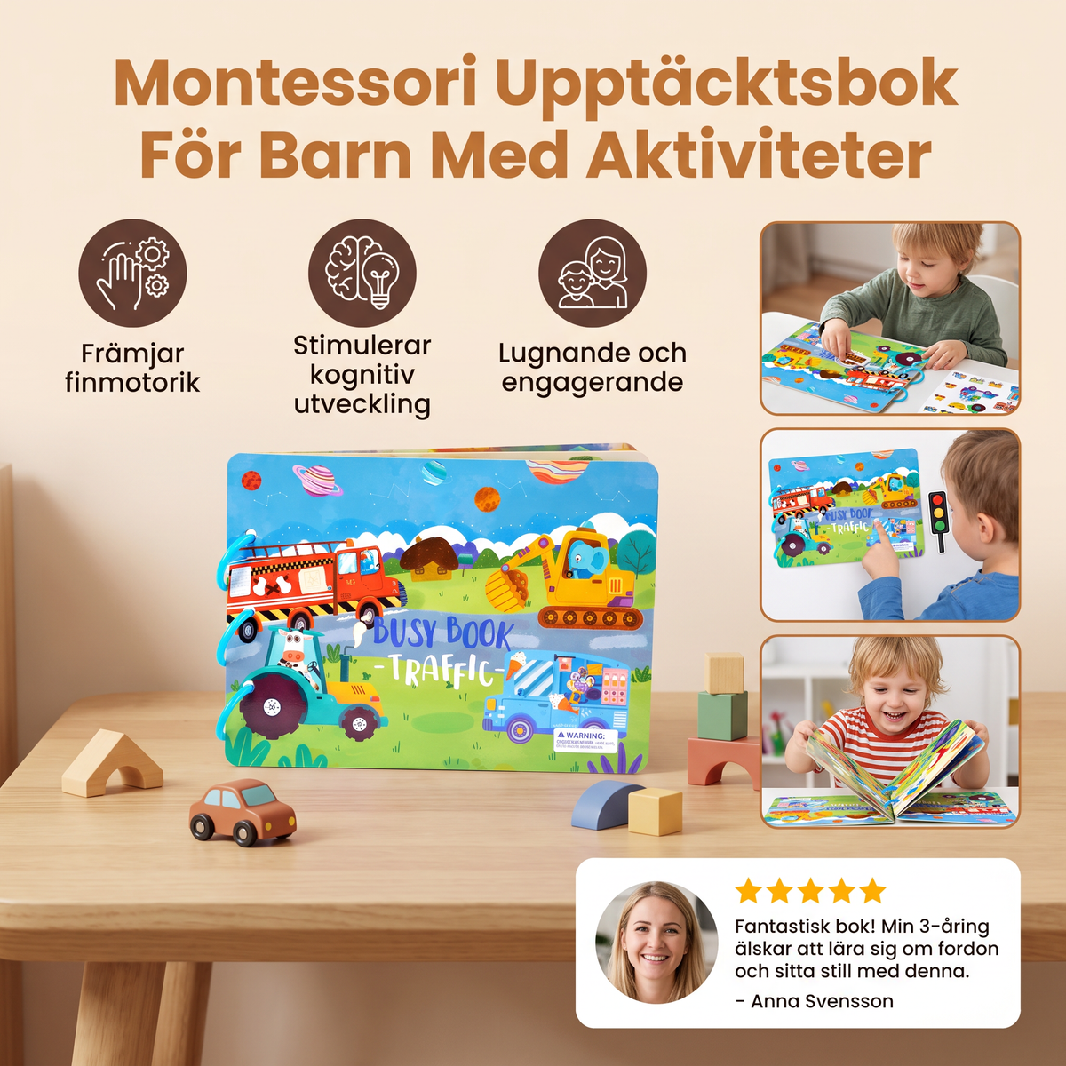 Montessori Upptäcktsbok För Barn Med Aktiviteter
