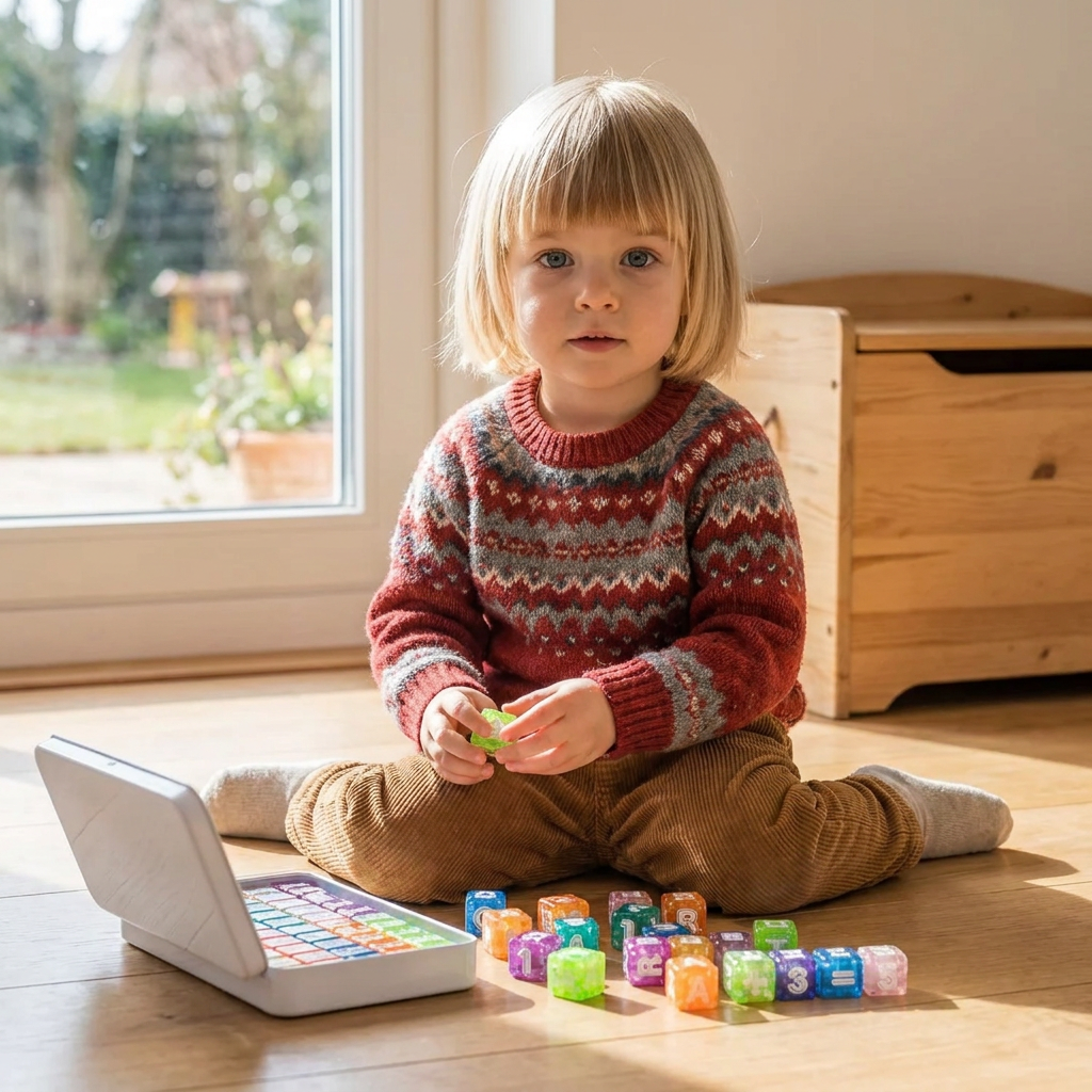 40-delars magnetiskt set med bokstäver och siffror – Montessori STEM-leksak för barn