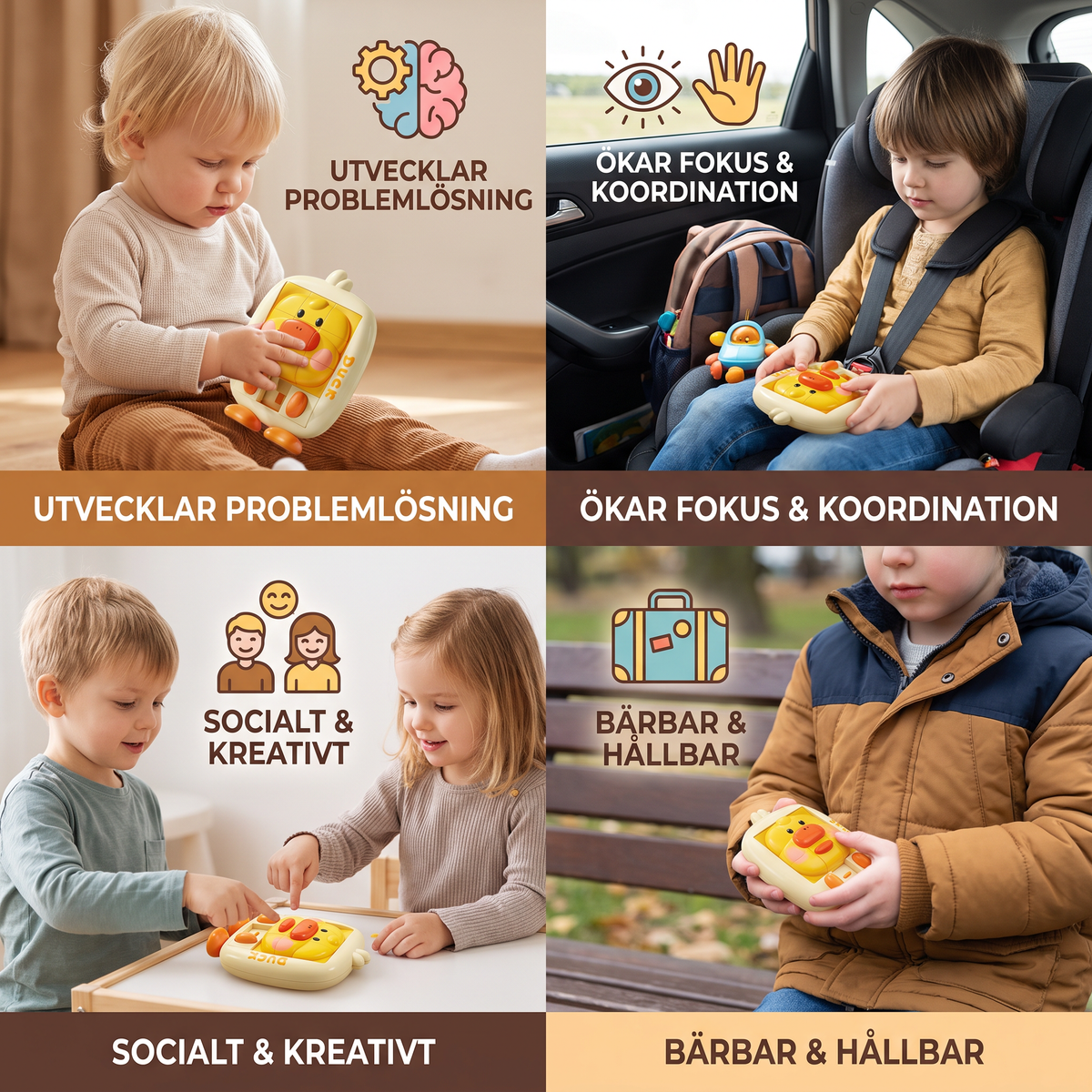 Pedagogiskt Djur-Skjutpusselspel
