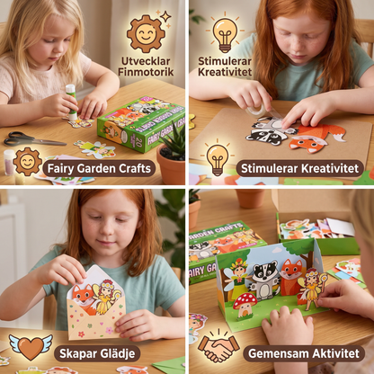 Pysselset i Papper för Barn – 20 Enkla DIY Pysselprojekt för Barn 3–10 År med Limstift, Tejp och Kuvert