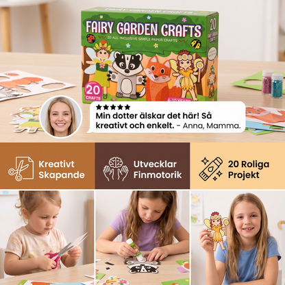 Pysselset i Papper för Barn – 20 Enkla DIY Pysselprojekt för Barn 3–10 År med Limstift, Tejp och Kuvert