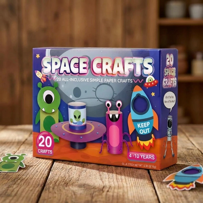 Pysselset i Papper för Barn – 20 Enkla DIY Pysselprojekt för Barn 3–10 År med Limstift, Tejp och Kuvert