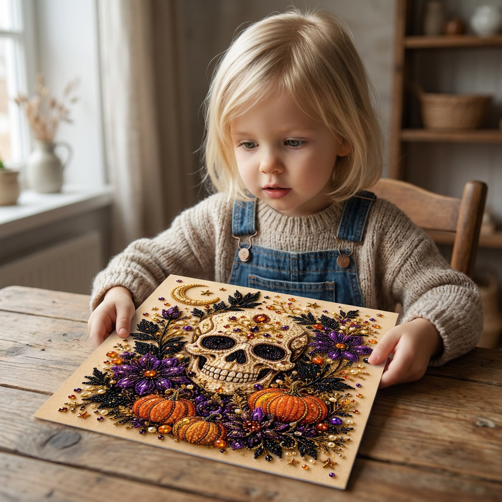 DIY Diamantmålningskit för Halloween