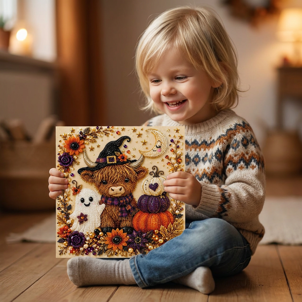 DIY Diamantmålningskit för Halloween