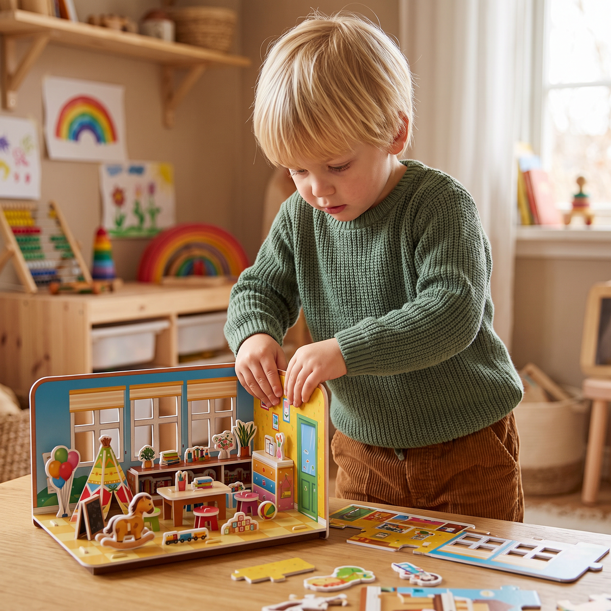 3D DIY-byggsats för lekrum – Pedagogiskt pussel- och pysselset