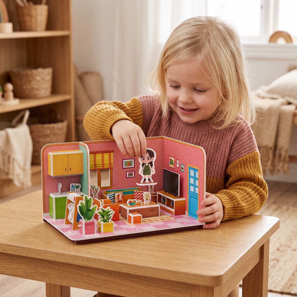 3D DIY-byggsats för lekrum – Pedagogiskt pussel- och pysselset