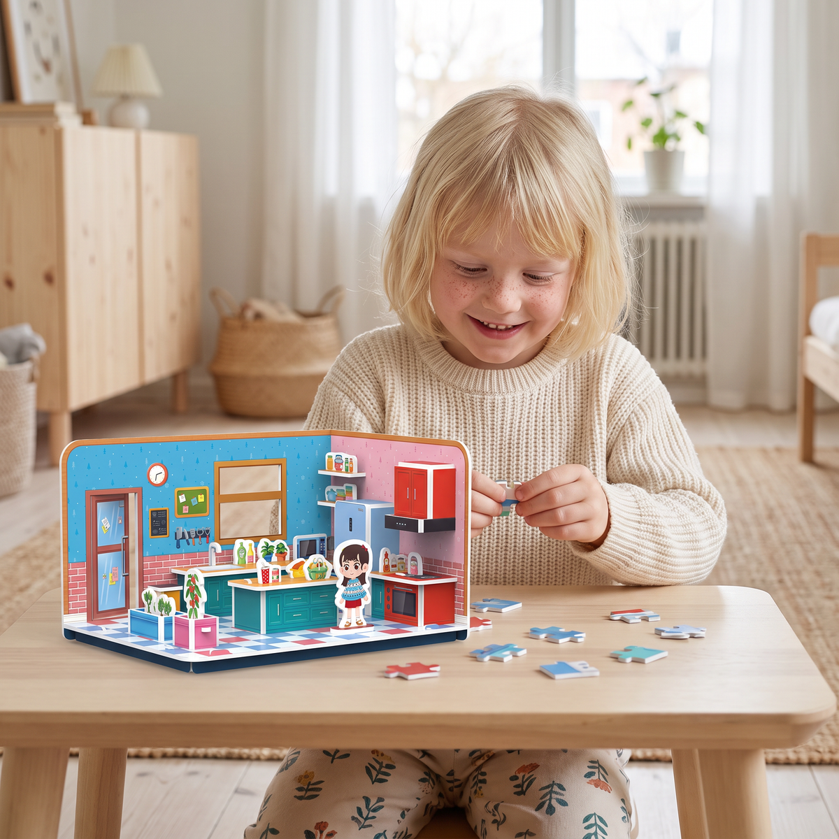 3D DIY-byggsats för lekrum – Pedagogiskt pussel- och pysselset