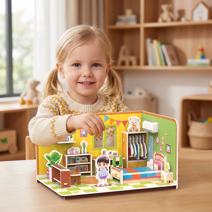 3D DIY-byggsats för lekrum – Pedagogiskt pussel- och pysselset