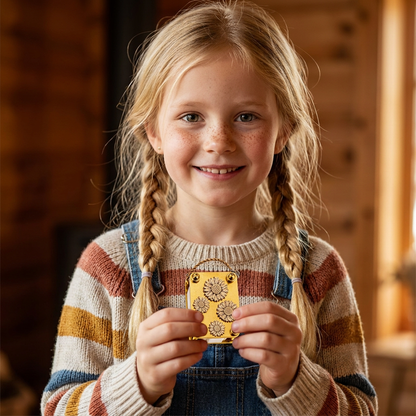 Mini-Blomsterpress i Metall för DIY-torkblomsterpyssel