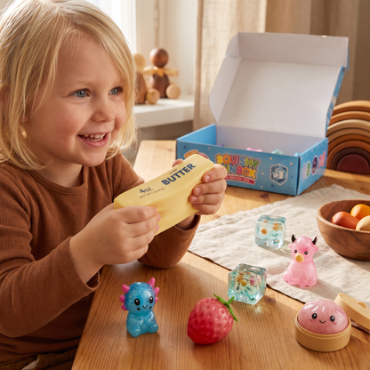 Premiumset med Mjuka Squishy Fidgetleksaker – 8 Sensoriska Leksaker