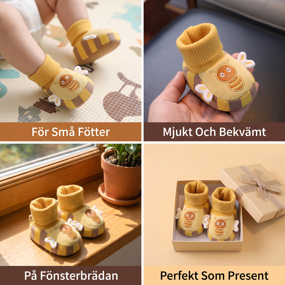 Extra Mjuka Babysockskor – Varma, Halkfria & Bekväma