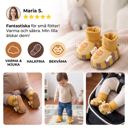 Extra Mjuka Babysockskor – Varma, Halkfria & Bekväma