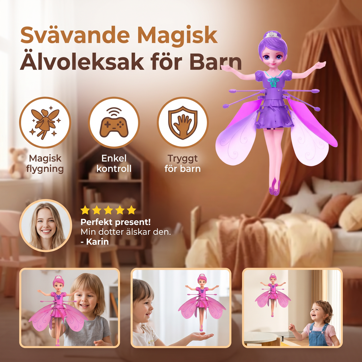 Svävande Magisk Älvoleksak för Barn