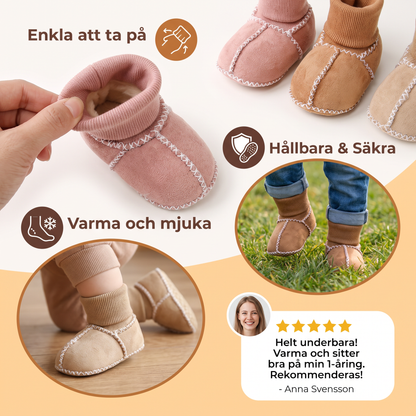 Fodrade Babysockor och Skor i Mockaimitation