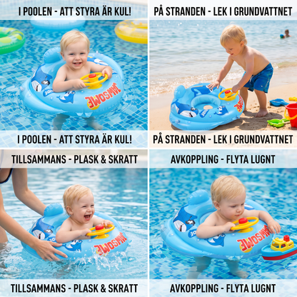 Babyhaj-Simring med Ratt för Småbarn