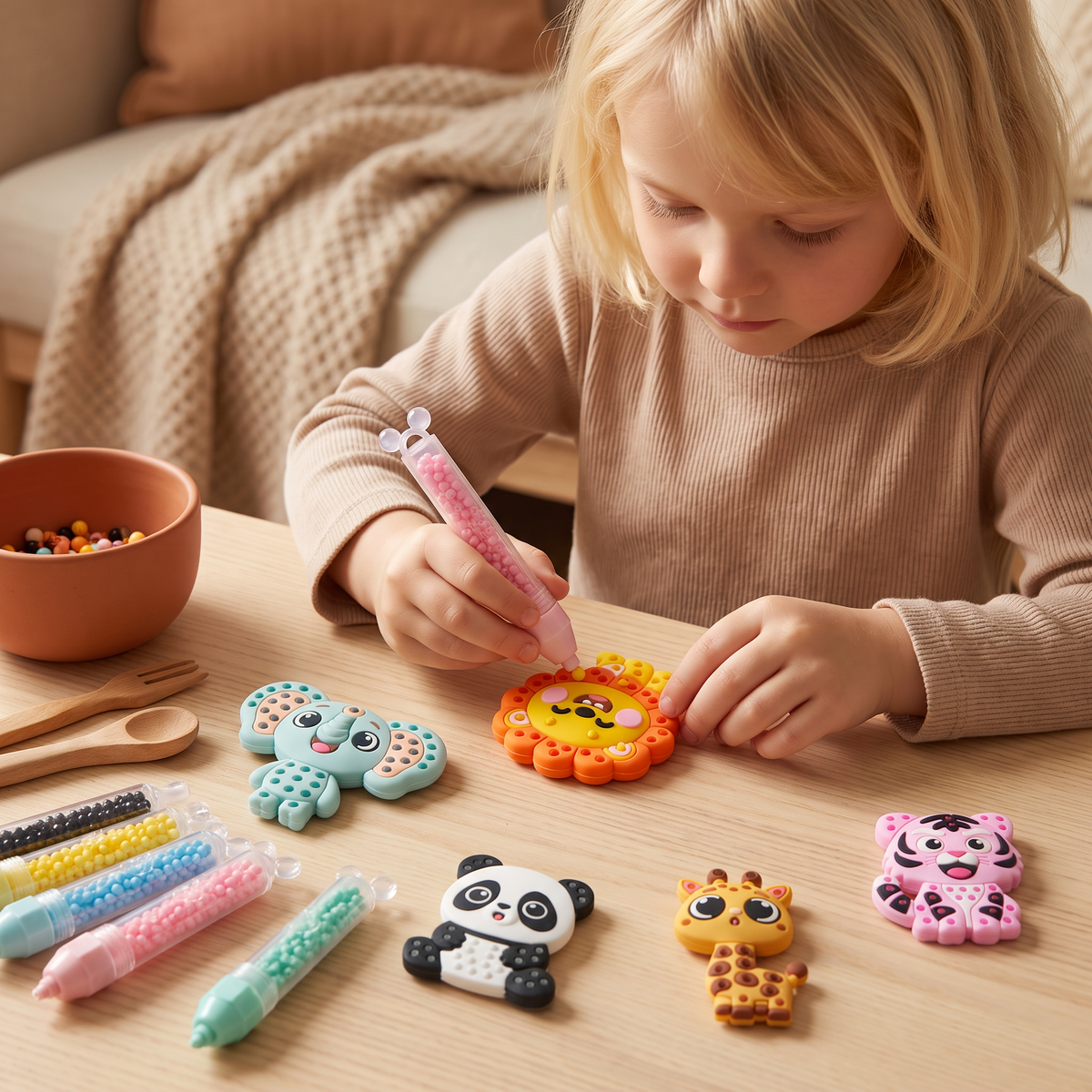 DIY-Pärlkonstset – Skapa & dekorera djurmotiv