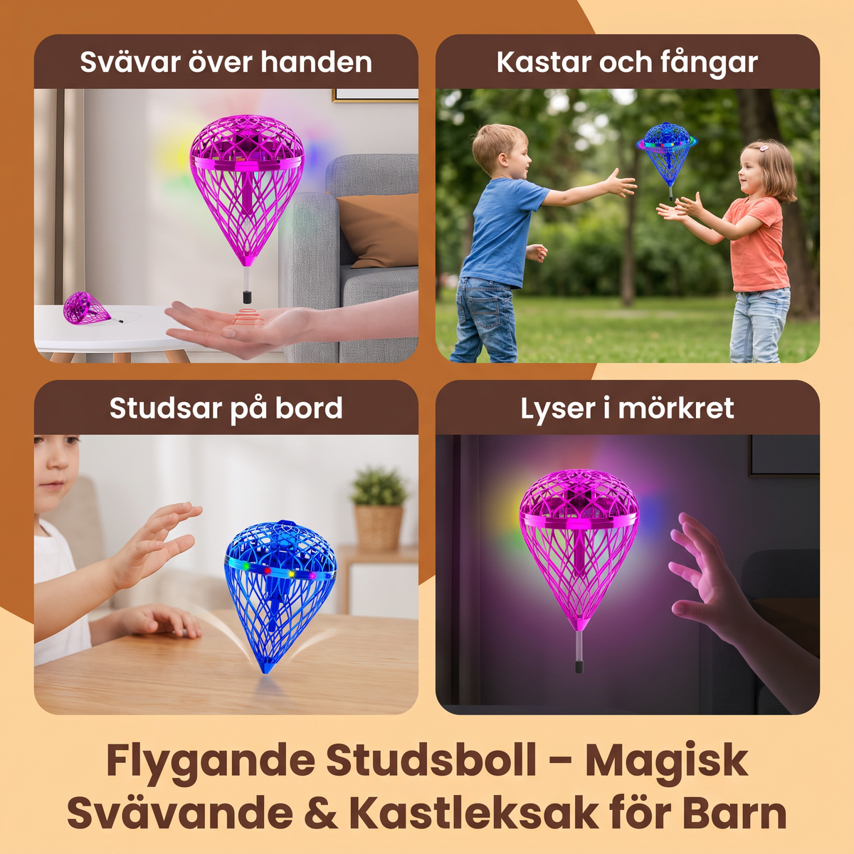 Flygande Studsboll – Magisk Svävande & Kastleksak för Barn