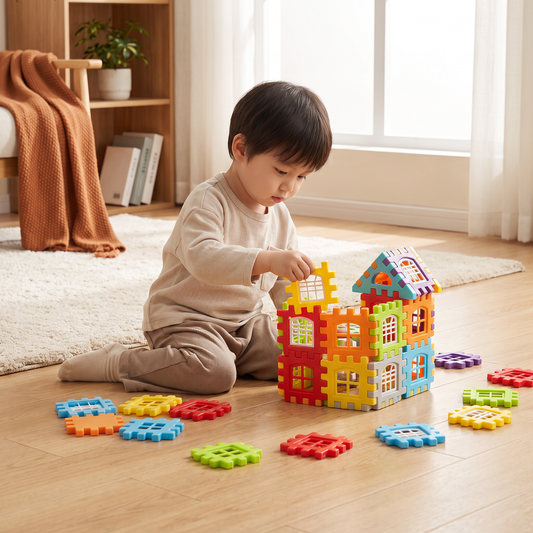 Montessori Fönsterbyggklossar för Barn