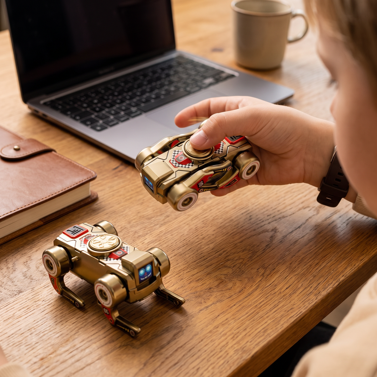 3-i-1 Mekanisk Robothund Fidget Spinner