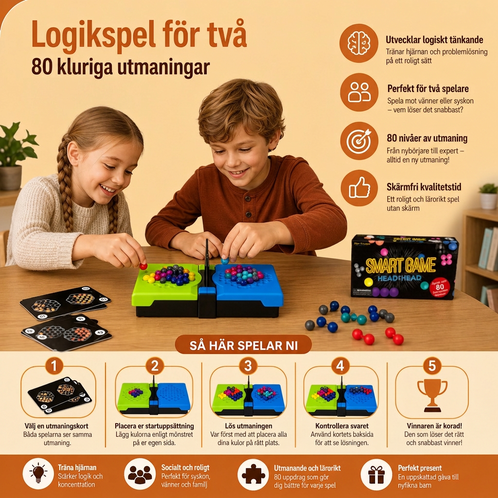 Logikspel för två – 80 kluriga utmaningar