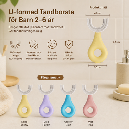 U-formad Tandborste för Barn