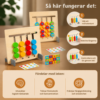Montessori Träfärgsmatchningsspel