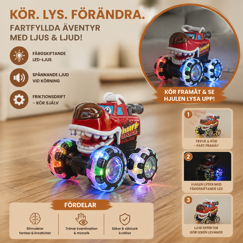 Lysande Monstertruck-Leksaksbilar