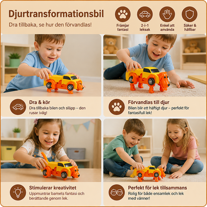 Uppdragbar djurtransformationsbil