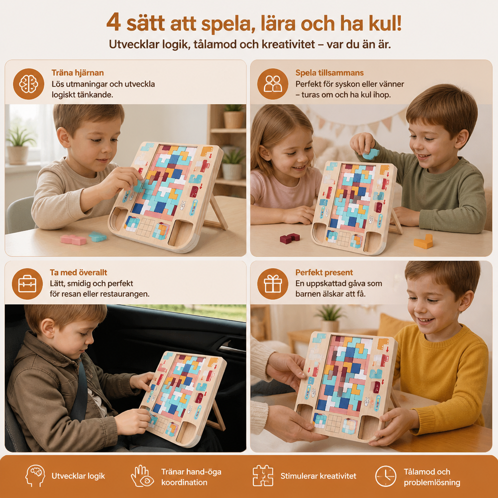 Utmana din hjärna – Tetris-blockspel