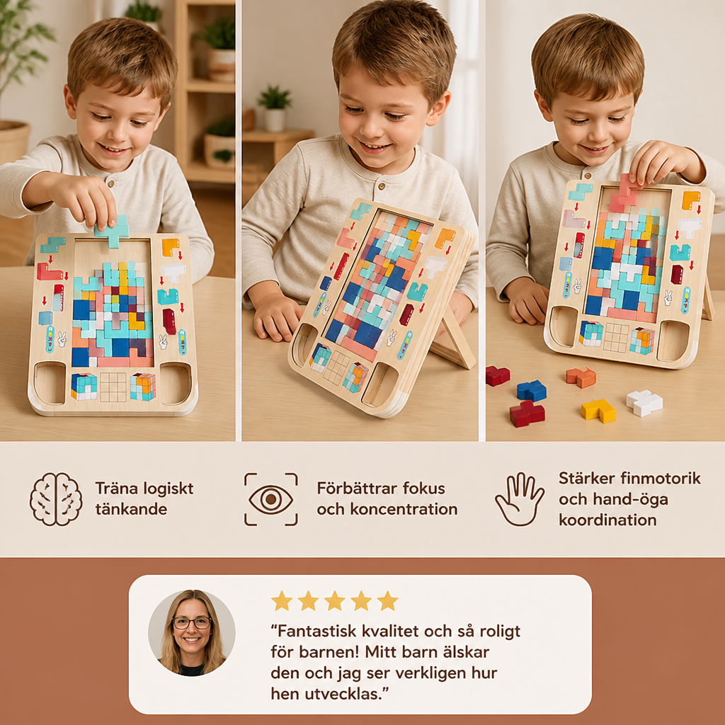 Utmana din hjärna – Tetris-blockspel