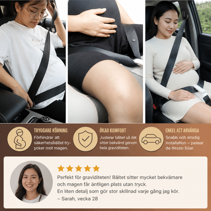 Magstöd för gravida i bilen – Justerbart och bekvämt stöd för gravidmagen