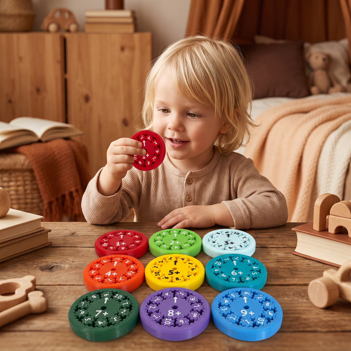 Matematiklärospel Fidget Spinner