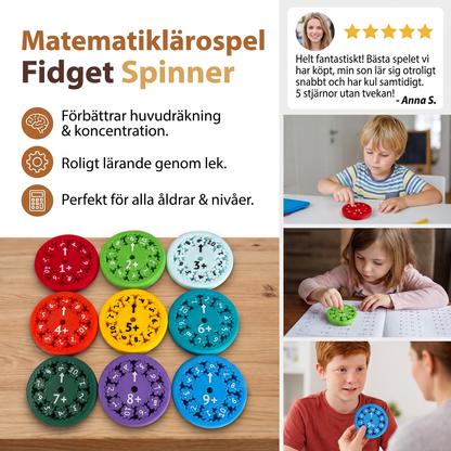 Matematiklärospel Fidget Spinner