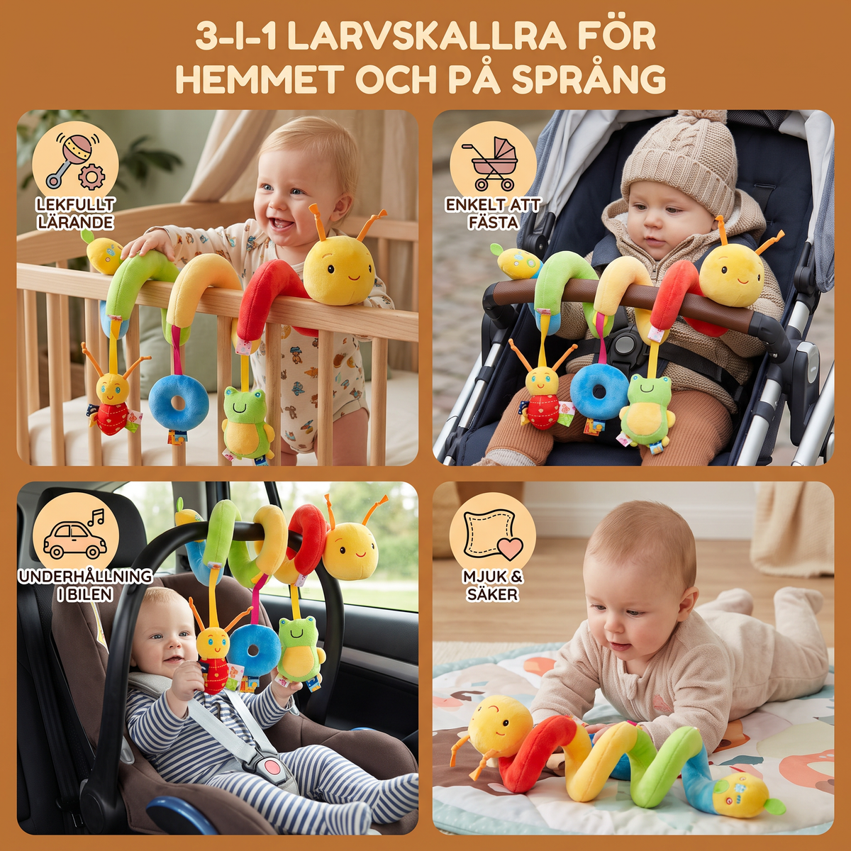 3-i-1 Larvskallra För Hemmet Och På Språng