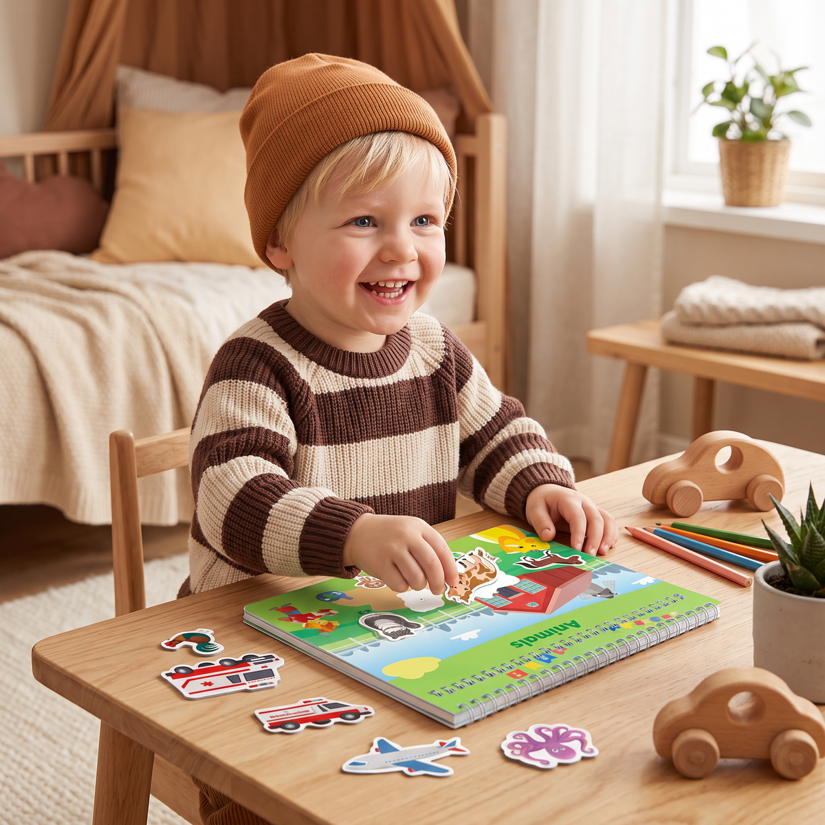 Montessori Aktivitetsbok för Barn – Lekfullt Lärande och Tidig Utveckling