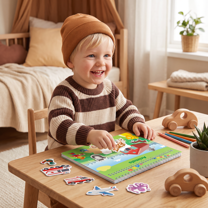 Montessori Aktivitetsbok för Barn – Lekfullt Lärande och Tidig Utveckling