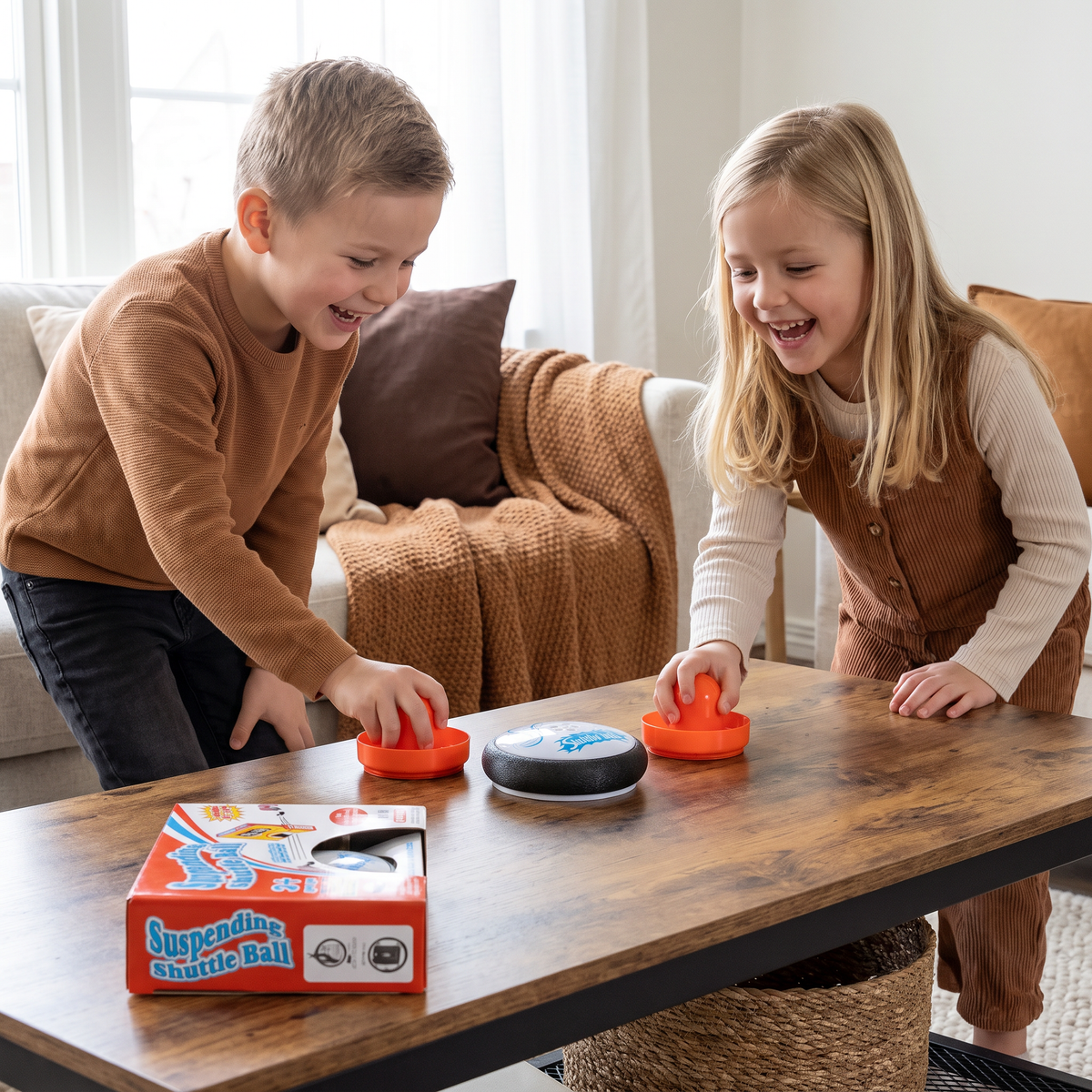 Mini Airhockeyspel för barn – Reaktionsspel med puckar