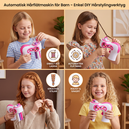 Automatisk Hårflätmaskin för Barn – Enkel DIY Hårstylingverktyg