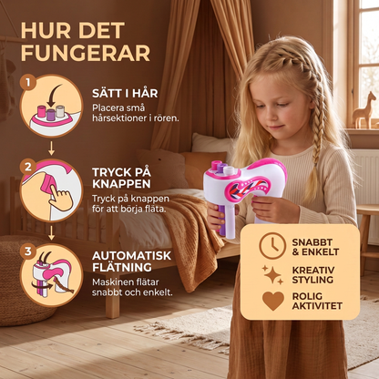 Automatisk Hårflätmaskin för Barn – Enkel DIY Hårstylingverktyg
